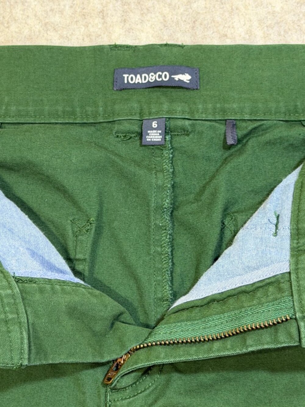 Toad&Co Earthworks Wide Leg Crop Pants Green Tencel Organic Cotton Size 6 - Picture 4 of 11